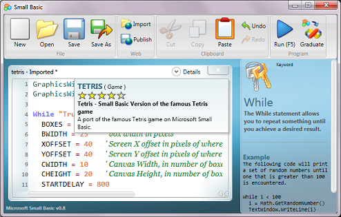 Microsoft Small Basic Code Examples